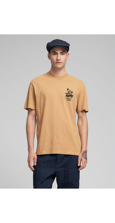 リラックスフィット コットンジャージー グラフティーTシャツ 詳細画像 ライトオレンジ 1
